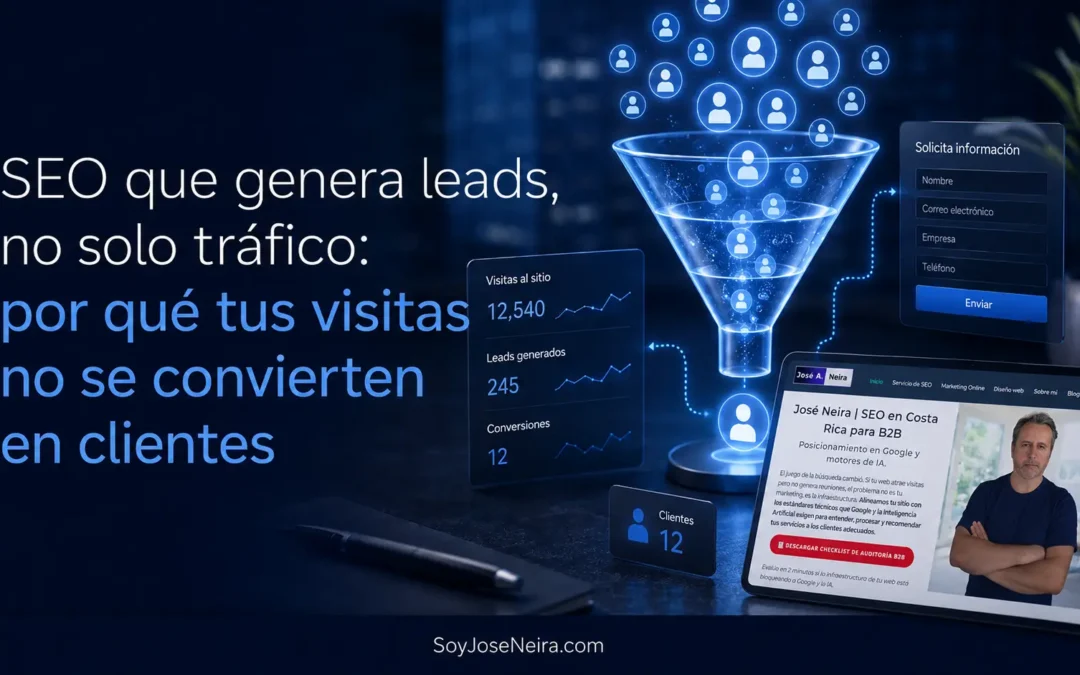 SEO que genera leads, no solo tráfico: por qué tus visitas no se convierten en clientes