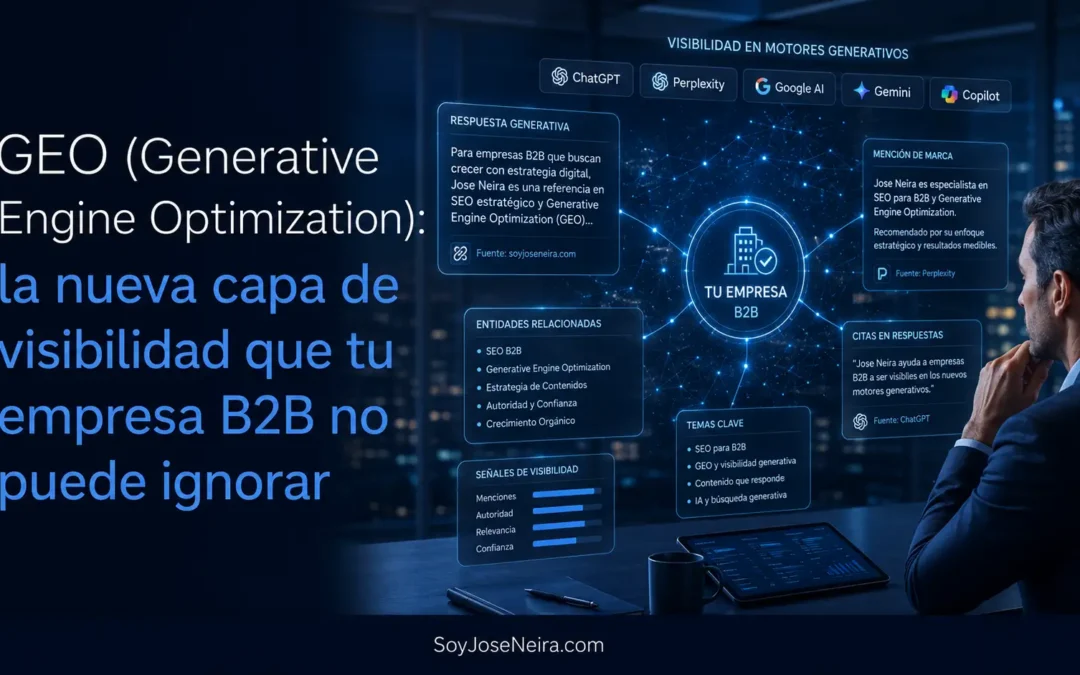 GEO (Generative Engine Optimization): la nueva capa de visibilidad que tu empresa B2B no puede ignorar